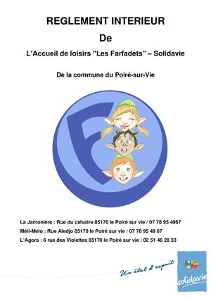 Règlement intérieur Accueil de loisirs