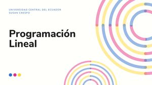 Programación Lineal