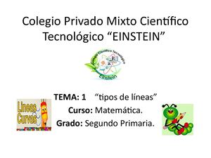 Matemática Segundo Primaria