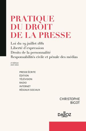 Pratique Du Droit De La Presse Extraits