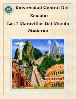 Las 7 maravillas del Mundo Moderno