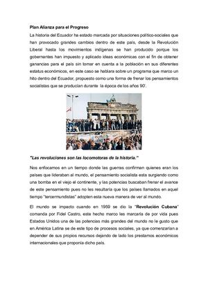 Plan Alianza Para El Progreso