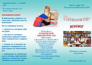 памятка3 Советы для юных читателей