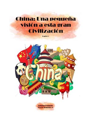 CIVILIZACIÓN CHINA