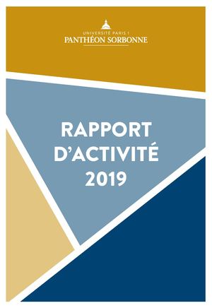 Rapport d'activité 2019