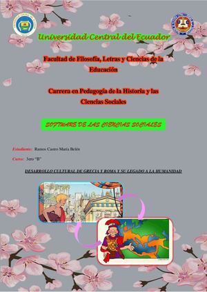 Libro PDF (Desarrollo Cultural de Grecia y Roma y su legado a la humanidad).