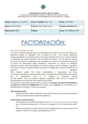 Tics Factorizacion