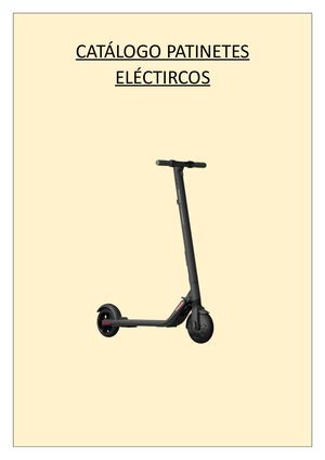 Catálogo Patinetes Eléctircos