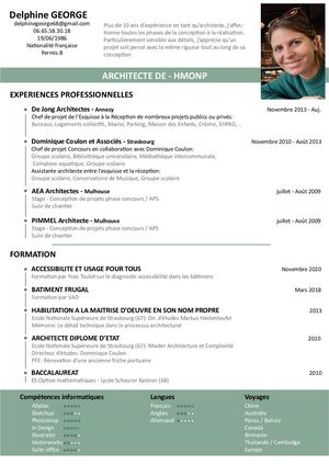 Cv Delphine George