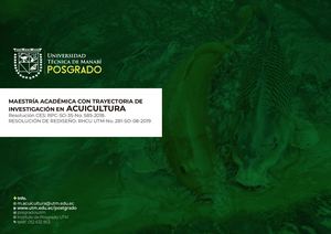 Maestría de Acuicultura - UTM
