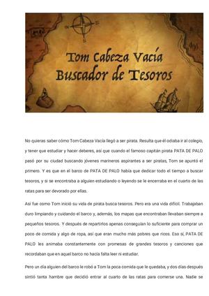 Tom Cabeza Vacía Buscador De Tesoros