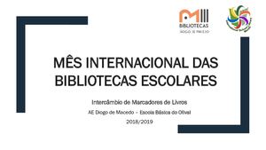 MIBE_Intercâmbio De Marcadores_EBO 2018-2019