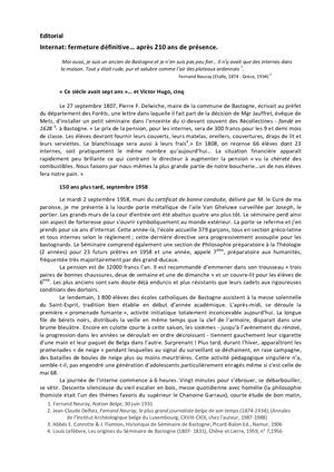 Editorial 2ème Semestre 2016