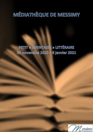 Livret Petit Aventaire littéraire 30 Novembre 2020 - 8 Janvier 2021