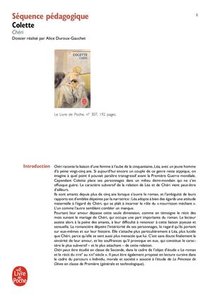 Chéri - COLETTE - Dossier pédagogique