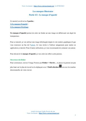 Les masques Illustrator – Partie 1/2 – Le masque d’opacité