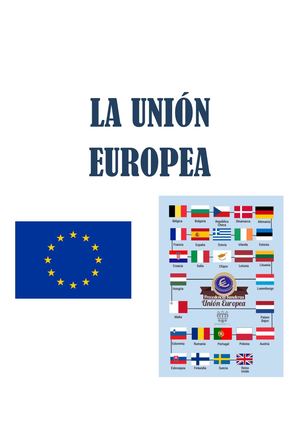 Tema 8 La Unión Europea
