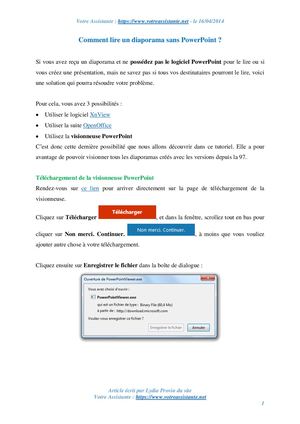 Comment lire un diaporama sans PowerPoint ?
