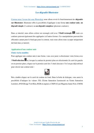 Les dégradés Illustrator