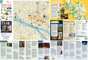 Mappa della Città Rouen Normandia