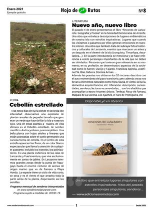 N8 Hoja De Ruta Enero 2021 Senderismo Lanzarote