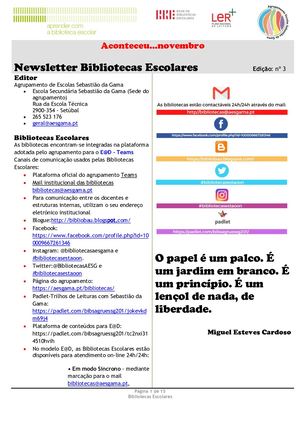 Aconteceu nas BE... Novembro