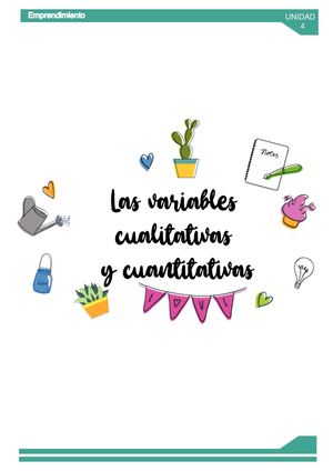 Variables Cualitativas Y Cuantitativas