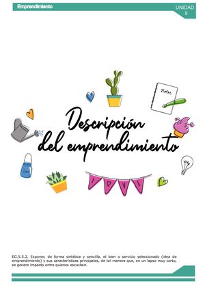 Descripción Del EmprendimieNto