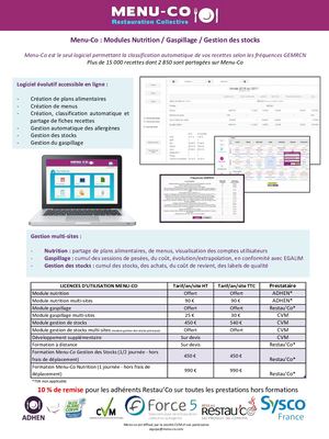 Inscription Et Tarification Menu Co Vf Compressé