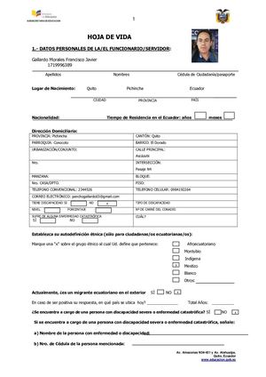 2 Hoja De Vida Formato Ministerio De Educacion Print1