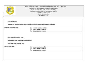 PLAN DE AREA Ciencias Sociales 2020