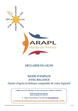 Guide De Saisie En Ligne 2035 Balance