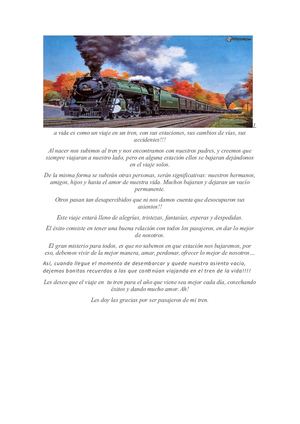 La Vida Es Como Un Viaje En Un Tren