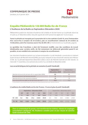 126 000 Idf Septembre Décembre 2020