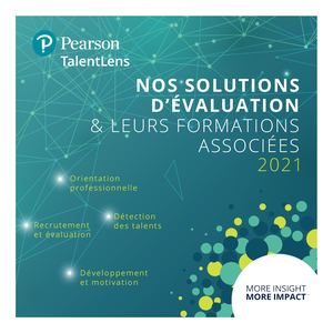 Catalogue Pearson TalentLens Solutions Formations 2021