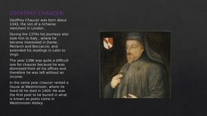 Chaucer and The Canterbury Tales