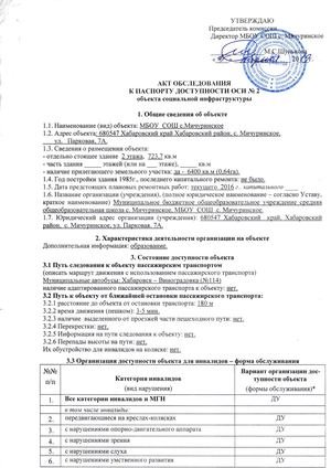 Акт обследования