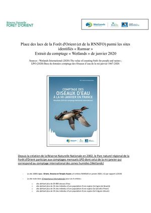 Wetland, Extrait 2020