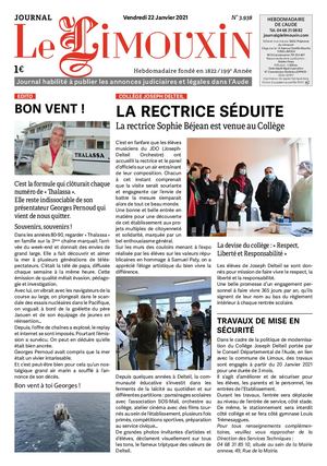 22 Janvier 2021 Journal Le Limouxin