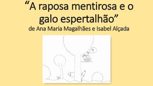 Ilustrações O Raposa Mentirosa E O Galo Espertalhão