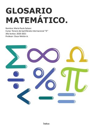 Glosario Matemático