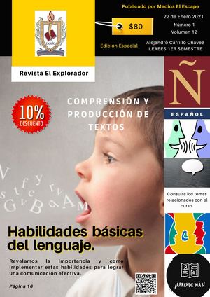 Alejandro Carrillo Revista Comprensión Y Produccion De Textos