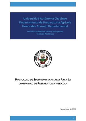 Protocolo Preparatoria Agrícola 20 De Enero 2021