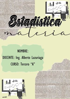 Materia Estadística