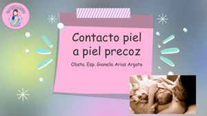 Contacto Piel Con Piel Precoz