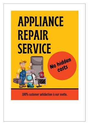 Get Expert Appliance Repair Service At Home