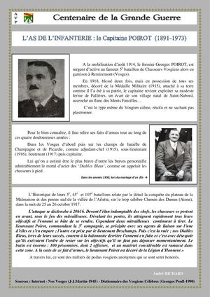 Georges Poirot, As De La Guerre 14 18