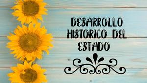 Origen Y Desarrollo Histórico Del Estado