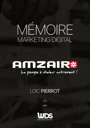 Mémoire Marketing digital Loïc Pierrot chez AMZAIR