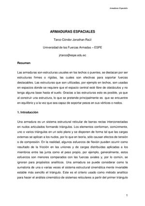 Tarco Jonathan 4132 Ensayo Armaduras Espaciales